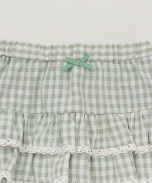 Lycee mine / リセマイン ミニ・ひざ丈スカート | 【UV加工】ギンガムチェックティアードスカート(インパン付き) 【Lycee mine バレエシリーズ】 | 詳細7