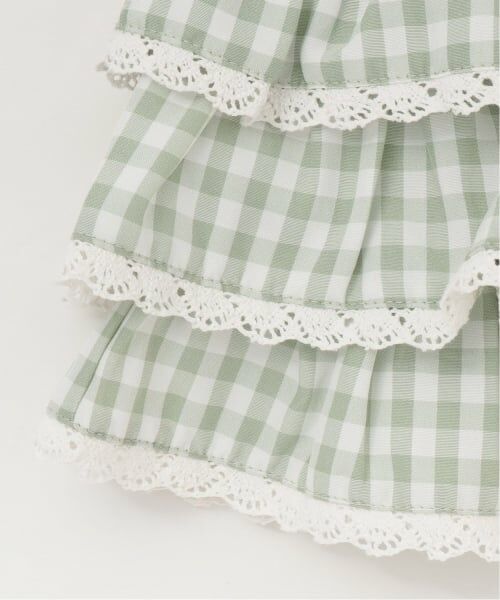 Lycee mine / リセマイン ミニ・ひざ丈スカート | 【UV加工】ギンガムチェックティアードスカート(インパン付き) 【Lycee mine バレエシリーズ】 | 詳細9