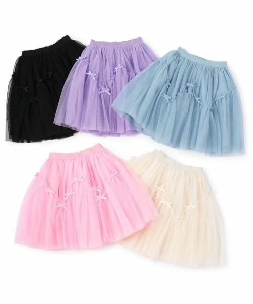 Lycee mine / リセマイン ミニ・ひざ丈スカート | なみなみ切り替えギャザーたっぷりチュールスカート【Lycee mine バレエシリーズ】 | 詳細11