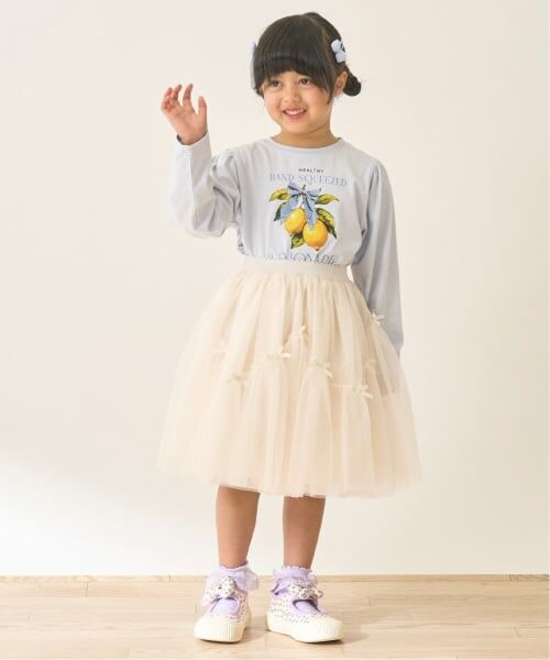 Lycee mine / リセマイン ミニ・ひざ丈スカート | なみなみ切り替えギャザーたっぷりチュールスカート【Lycee mine バレエシリーズ】 | 詳細13