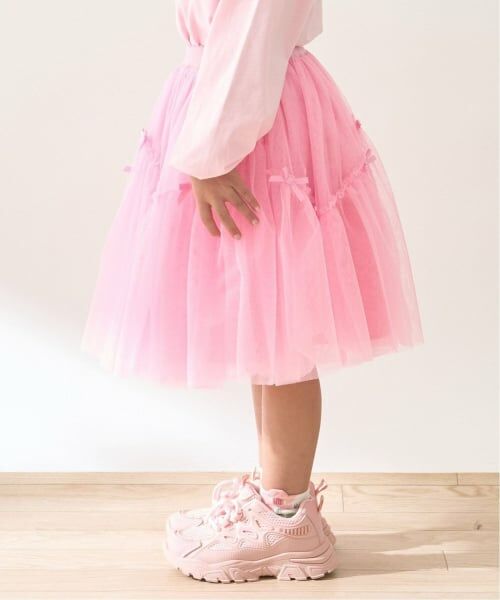 Lycee mine / リセマイン ミニ・ひざ丈スカート | なみなみ切り替えギャザーたっぷりチュールスカート【Lycee mine バレエシリーズ】 | 詳細18