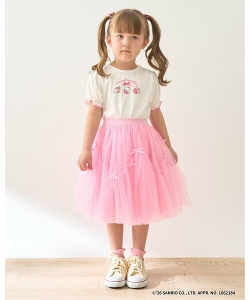 Lycee mine / リセマイン ミニ・ひざ丈スカート | なみなみ切り替えギャザーたっぷりチュールスカート【Lycee mine バレエシリーズ】 | 詳細19