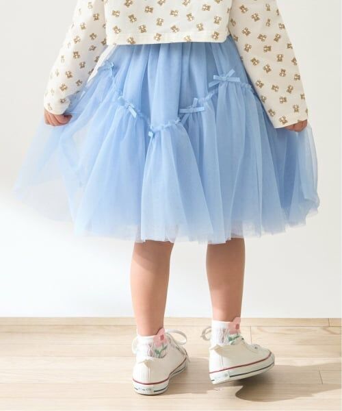 Lycee mine / リセマイン ミニ・ひざ丈スカート | なみなみ切り替えギャザーたっぷりチュールスカート【Lycee mine バレエシリーズ】 | 詳細21