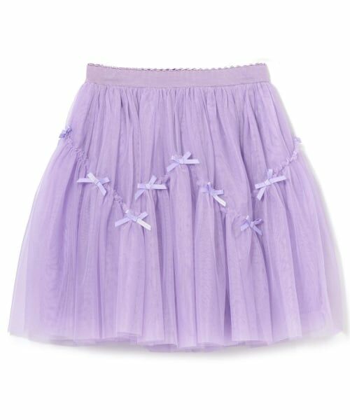 Lycee mine / リセマイン ミニ・ひざ丈スカート | なみなみ切り替えギャザーたっぷりチュールスカート【Lycee mine バレエシリーズ】 | 詳細3