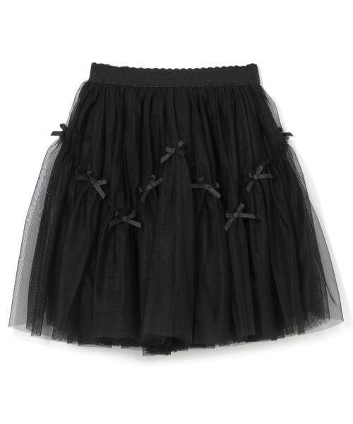 Lycee mine / リセマイン ミニ・ひざ丈スカート | なみなみ切り替えギャザーたっぷりチュールスカート【Lycee mine バレエシリーズ】 | 詳細4