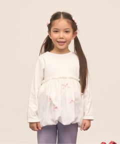 Lycee mine / リセマイン Tシャツ | 【綿100％】 【速乾・UV・型崩れしない】【どちらが前でもOK】【ムテキT】バルーンペプラムトップス