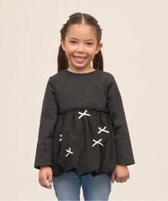 Lycee mine / リセマイン Tシャツ | 【綿100％】 【速乾・UV・型崩れしない】【どちらが前でもOK】【ムテキT】バルーンペプラムトップス