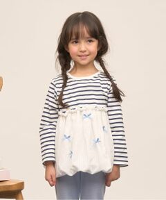 Lycee mine / リセマイン Tシャツ | 【綿100％】 【速乾・UV・型崩れしない】【どちらが前でもOK】【ムテキT】バルーンペプラムトップス