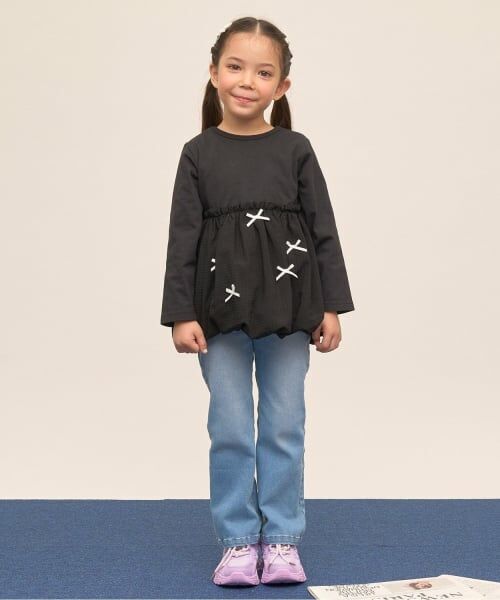 Lycee mine / リセマイン Tシャツ | 【綿100％】 【速乾・UV・型崩れしない】【どちらが前でもOK】【ムテキT】バルーンペプラムトップス | 詳細26