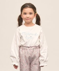 Lycee mine / リセマイン Tシャツ | 【綿100％】 【速乾・UV・型崩れしない】【ムテキT】ロゴ刺しゅうシャーリングスリーブトップス