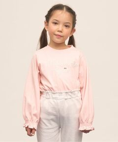 Lycee mine / リセマイン Tシャツ | 【綿100％】 【速乾・UV・型崩れしない】【ムテキT】ロゴ刺しゅうシャーリングスリーブトップス