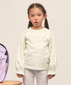 Lycee mine / リセマイン Tシャツ | 【綿100％】 【速乾・UV・型崩れしない】【ムテキT】ロゴ刺しゅうシャーリングスリーブトップス