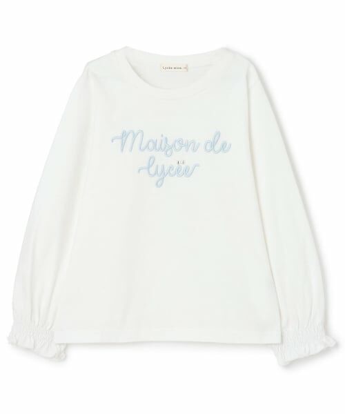 Lycee mine / リセマイン Tシャツ | 【綿100％】 【速乾・UV・型崩れしない】【ムテキT】ロゴ刺しゅうシャーリングスリーブトップス | 詳細1