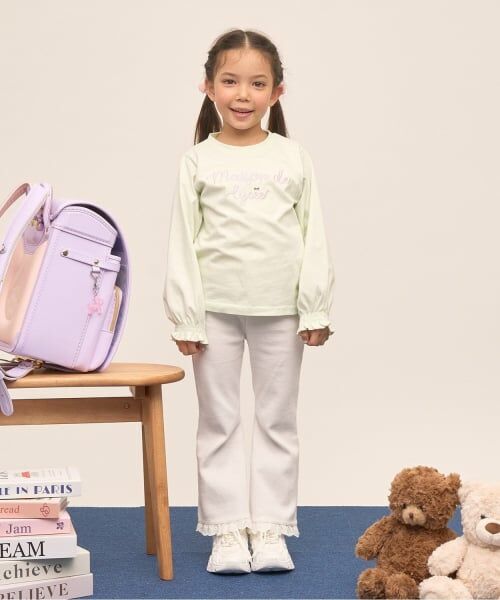 Lycee mine / リセマイン Tシャツ | 【綿100％】 【速乾・UV・型崩れしない】【ムテキT】ロゴ刺しゅうシャーリングスリーブトップス | 詳細20