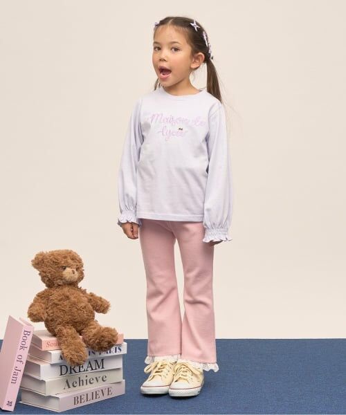 Lycee mine / リセマイン Tシャツ | 【綿100％】 【速乾・UV・型崩れしない】【ムテキT】ロゴ刺しゅうシャーリングスリーブトップス | 詳細23