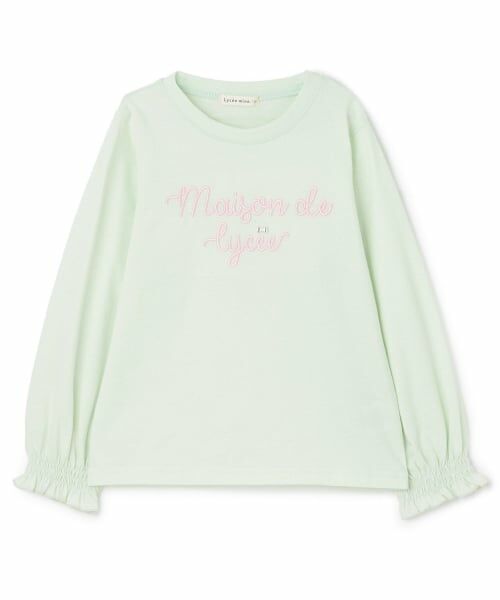 Lycee mine / リセマイン Tシャツ | 【綿100％】 【速乾・UV・型崩れしない】【ムテキT】ロゴ刺しゅうシャーリングスリーブトップス | 詳細3