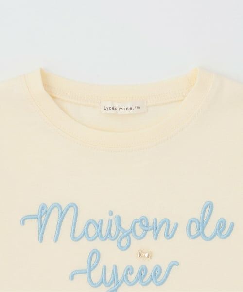 Lycee mine / リセマイン Tシャツ | 【綿100％】 【速乾・UV・型崩れしない】【ムテキT】ロゴ刺しゅうシャーリングスリーブトップス | 詳細8