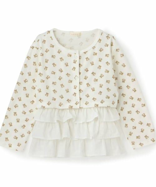 Lycee mine / リセマイン その他トップス | 【速乾・UV・型崩れしない】アソート総柄ミニ丈カーディガン・フリルキャミセット【Lycee mine バレエシリーズ】 | 詳細1