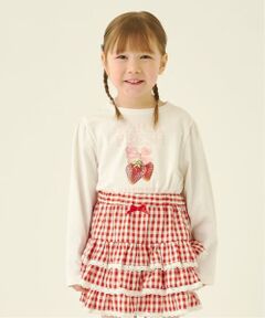 Lycee mine / リセマイン Tシャツ | 【速乾・UV・型崩れしない】アソートフルーツプリントパフAラインTシャツ【Lycee mineバレエシリーズ】