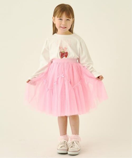 Lycee mine / リセマイン Tシャツ | 【速乾・UV・型崩れしない】アソートフルーツプリントパフAラインTシャツ【Lycee mineバレエシリーズ】 | 詳細12