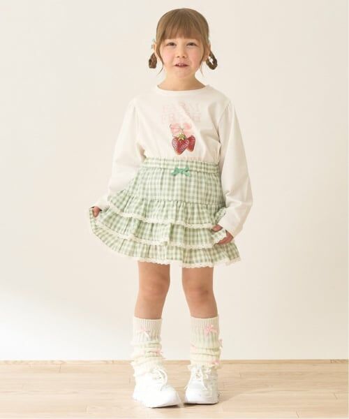 Lycee mine / リセマイン Tシャツ | 【速乾・UV・型崩れしない】アソートフルーツプリントパフAラインTシャツ【Lycee mineバレエシリーズ】 | 詳細13