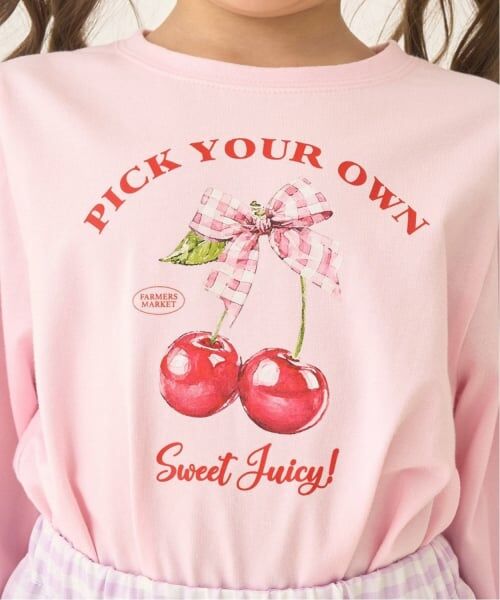 Lycee mine / リセマイン Tシャツ | 【速乾・UV・型崩れしない】アソートフルーツプリントパフAラインTシャツ【Lycee mineバレエシリーズ】 | 詳細17