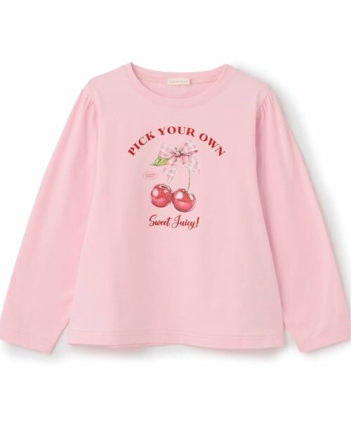 Lycee mine / リセマイン Tシャツ | 【速乾・UV・型崩れしない】アソートフルーツプリントパフAラインTシャツ【Lycee mineバレエシリーズ】 | 詳細2