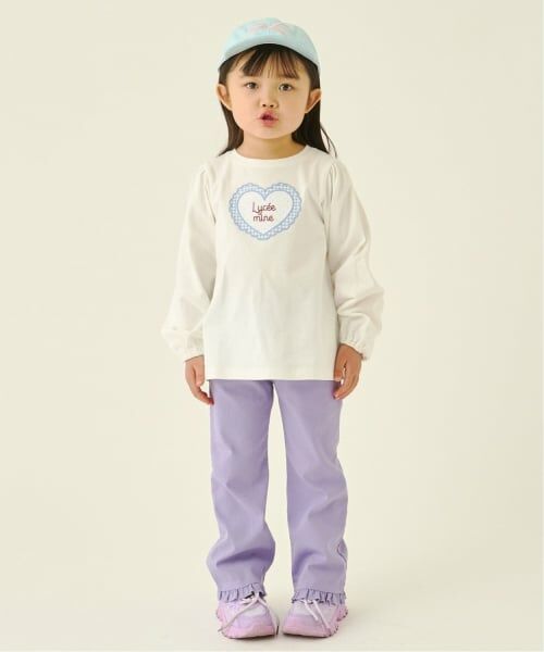 Lycee mine / リセマイン Tシャツ | 【速乾・UV・型崩れしない】ハートプリントふわっとパフスリーブTシャツ【Lycee mine バレエシリーズ】 | 詳細13
