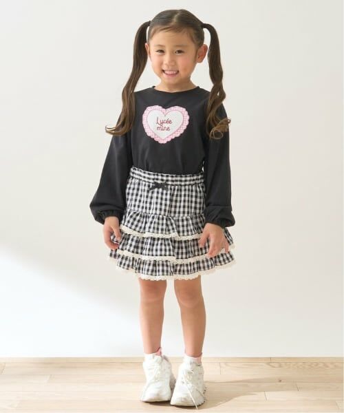 Lycee mine / リセマイン Tシャツ | 【速乾・UV・型崩れしない】ハートプリントふわっとパフスリーブTシャツ【Lycee mine バレエシリーズ】 | 詳細21