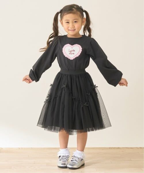 Lycee mine / リセマイン Tシャツ | 【速乾・UV・型崩れしない】ハートプリントふわっとパフスリーブTシャツ【Lycee mine バレエシリーズ】 | 詳細22