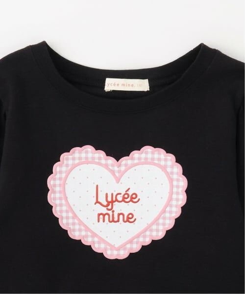 Lycee mine / リセマイン Tシャツ | 【速乾・UV・型崩れしない】ハートプリントふわっとパフスリーブTシャツ【Lycee mine バレエシリーズ】 | 詳細6