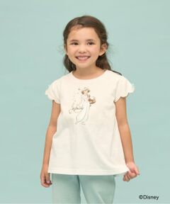 Lycee mine / リセマイン Tシャツ | 【綿100％】 【Disney】【速乾・UV・型崩れしない】スカラップスリーブアソート転写プリントTシャツ