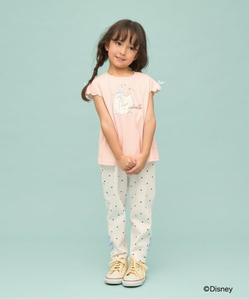 Lycee mine / リセマイン Tシャツ | 【綿100％】 【Disney】【速乾・UV・型崩れしない】スカラップスリーブアソート転写プリントTシャツ | 詳細14