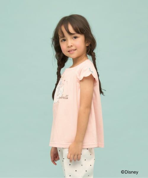 Lycee mine / リセマイン Tシャツ | 【綿100％】 【Disney】【速乾・UV・型崩れしない】スカラップスリーブアソート転写プリントTシャツ | 詳細15