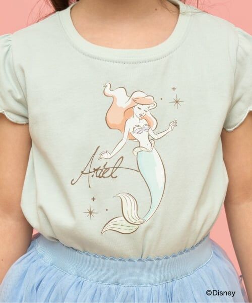 Lycee mine / リセマイン Tシャツ | 【綿100％】 【Disney】【速乾・UV・型崩れしない】スカラップスリーブアソート転写プリントTシャツ | 詳細28