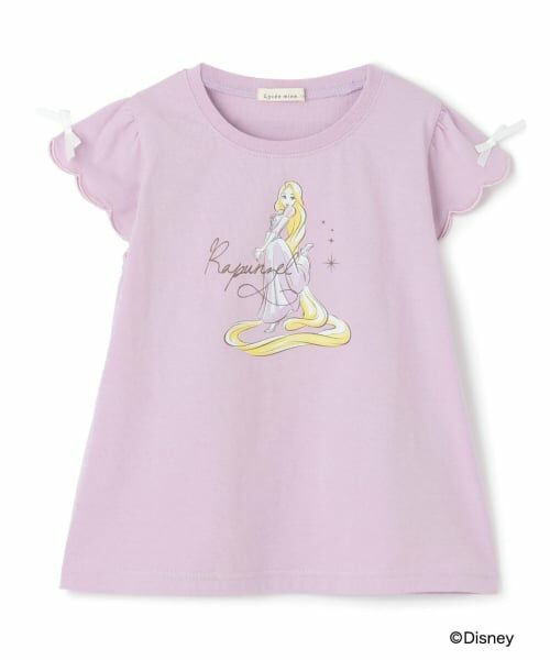 Lycee mine / リセマイン Tシャツ | 【綿100％】 【Disney】【速乾・UV・型崩れしない】スカラップスリーブアソート転写プリントTシャツ | 詳細5