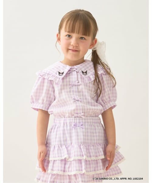 Lycee mine / リセマイン シャツ・ブラウス | 【サンリオキャラクターズ】ハローキティ/クロミ アソート刺しゅうブラウス（ラベンダー）