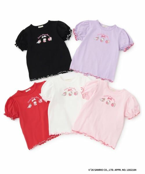 Lycee mine / リセマイン Tシャツ | 【サンリオキャラクターズ】【速乾・UV・型崩れしない】いちごのおうちプリントTシャツ | 詳細11