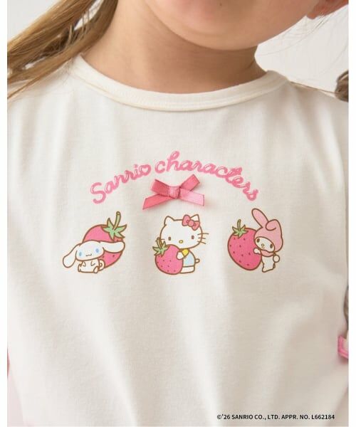 Lycee mine / リセマイン Tシャツ | 【サンリオキャラクターズ】【速乾・UV・型崩れしない】いちごのおうちプリントTシャツ | 詳細13