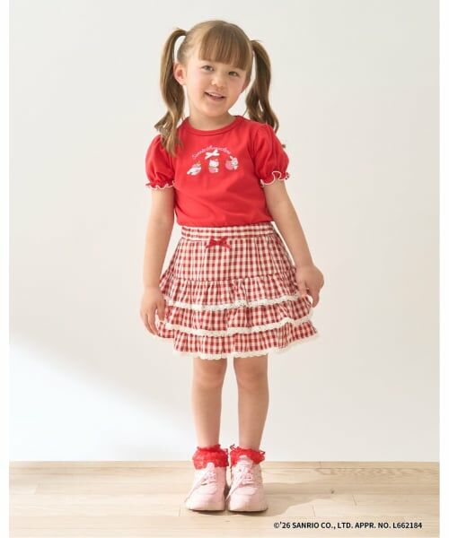 Lycee mine / リセマイン Tシャツ | 【サンリオキャラクターズ】【速乾・UV・型崩れしない】いちごのおうちプリントTシャツ | 詳細16