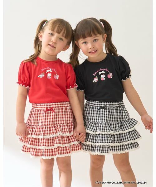 Lycee mine / リセマイン Tシャツ | 【サンリオキャラクターズ】【速乾・UV・型崩れしない】いちごのおうちプリントTシャツ | 詳細25