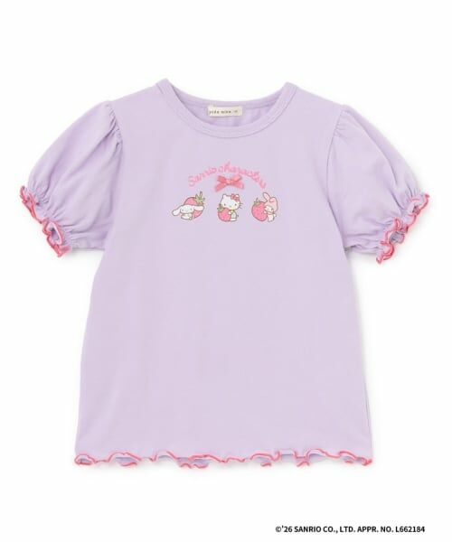 Lycee mine / リセマイン Tシャツ | 【サンリオキャラクターズ】【速乾・UV・型崩れしない】いちごのおうちプリントTシャツ | 詳細3