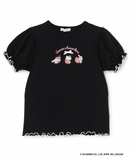 Lycee mine / リセマイン Tシャツ | 【サンリオキャラクターズ】【速乾・UV・型崩れしない】いちごのおうちプリントTシャツ | 詳細4