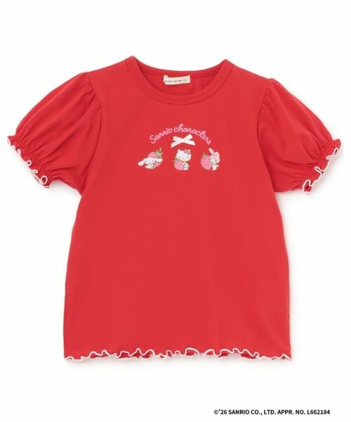 Lycee mine / リセマイン Tシャツ | 【サンリオキャラクターズ】【速乾・UV・型崩れしない】いちごのおうちプリントTシャツ | 詳細5