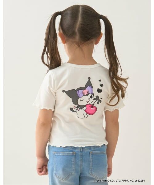 Lycee mine / リセマイン Tシャツ | 【サンリオキャラクターズ】【速乾・UV・型崩れしない】チェリークロミハートTシャツ（オフホワイト）