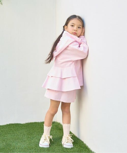 Lycee mine / リセマイン ブルゾン | 【スクール対応】【撥水・防汚・耐久・UV】収納袋付きバックフリルAラインマウンテンパーカー | 詳細24