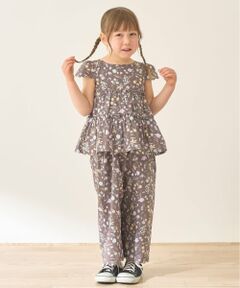 Lycee mine / リセマイン シャツ・ブラウス | 【セットアップ】アソート総柄ティアードブラウス・スカラップパンツセット