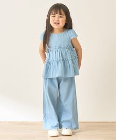 Lycee mine / リセマイン シャツ・ブラウス | 【セットアップ】アソート総柄ティアードブラウス・スカラップパンツセット