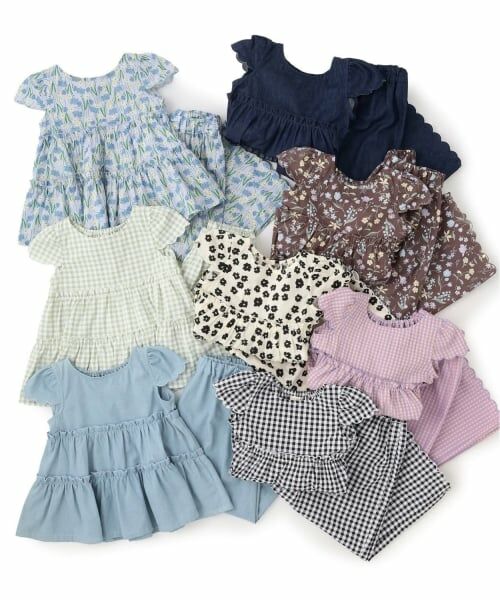 Lycee mine / リセマイン シャツ・ブラウス | 【セットアップ】アソート総柄ティアードブラウス・スカラップパンツセット | 詳細19