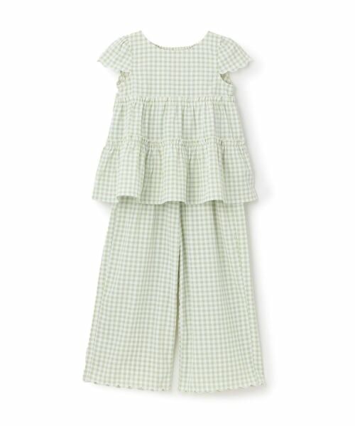 Lycee mine / リセマイン シャツ・ブラウス | 【セットアップ】アソート総柄ティアードブラウス・スカラップパンツセット | 詳細4